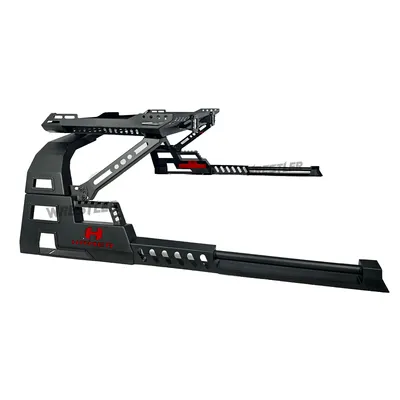 Option Style Light Texture Black Roll Bar with Light for 4X4 Pickup Accessories Ranger Raptor Hilux Revo Navara Bt50 Tundra Tacoma