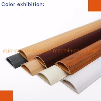 Hot Sale Half Curve Wood Stripe Colors Middle Size Trunking