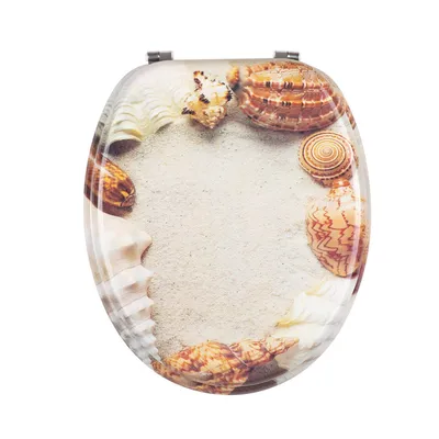 Safe Contact Good Machinable MDF Printing Quick Release Hinges Toilet Seats for Bath Renovation