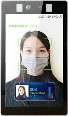 Thermal Imaging Survelliance Camera Face Recognition Human Temperature Detection Contactless