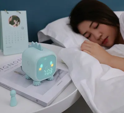 Amazon Cartoon Alarm Clock Children's Special Desktop Lazy Wake up Artifact Personality Bedside Pet Clock