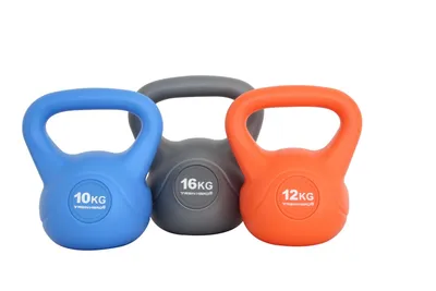 Rigid-Shell Large Inventory Vibrant Cement Kettebell for Durable Fitness Equipment