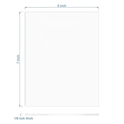 3mm Thick 5X7 Inches Cast Panel Clear Transparent Acrylic Sheet