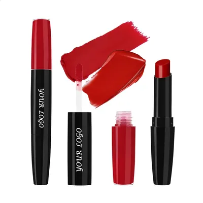 Custom Vegan Double-Ended 2-in-1 Lipstick for Wholesale Distribution