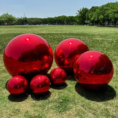 Red Cheaper Decoration Wholesale Giant Large Inflatable Mirror Ball