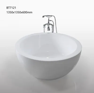Freestanding Circular Acrylic Bathtub (BT7121)