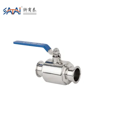 Custom 3A Sanitary Stainless Steel 316 Manual Clamp Straight Through Ball Valve