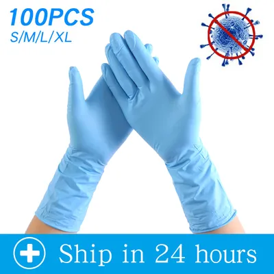 Hot Sale Fully Coated Disposable Blue Heavy Duty Work Examination Industrial Non-Medical Nitrile Gloves for Distributor