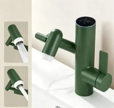 Cactus Shape Multi Function Hot Cold Bathroom Basin Faucet