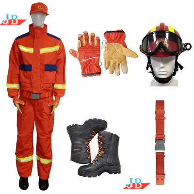 Fireproof Firefighting Helmet Fire Gloves Fire Boots Fireman Suit