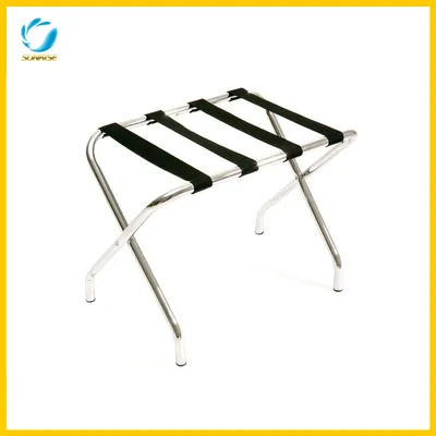 Hotel Silver Chrome Stainless Steel Luggage Rack