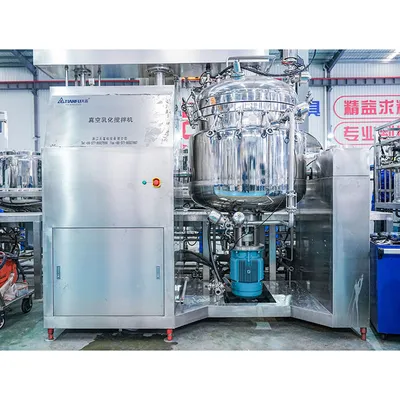 Aspetic Vacuum Emulsification Complete Equipment Vacuum Emulsifying Mixer Machine