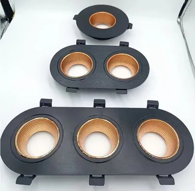 Round Shape GU10 MR16 Plastic Recessed LED Downlight Fixture