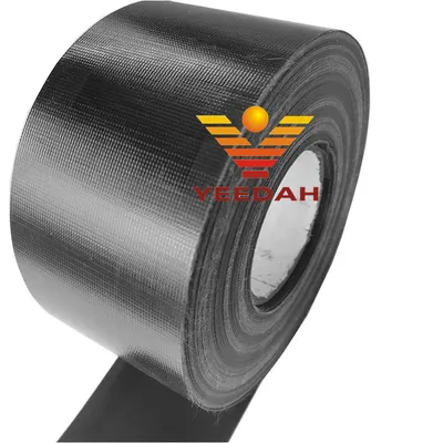 Fireproof 0.4mm Thick Black Polyester Fabrics with PVC Coating