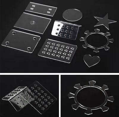 High Precision Laser and CNC Cutting Acrylic Block Sheet with Customized Shape