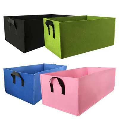 Good Quality Felt Fabric Square Plant Nursery Bag Garden Flower Felt Pot Planter Grow Bags