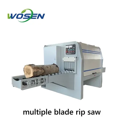Log Cutting Multi Blade Rip Saw Wood Circular Sawmill Machine