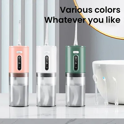 Water Flosser Cordless Rechargeable Ipx7 Waterproof for Daily Dental Care