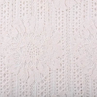 Nylon Cotton Large Flower Dress Lace Fabric