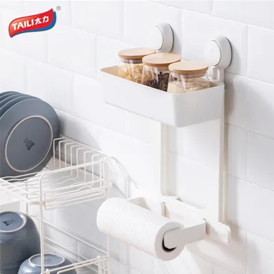 Kitchen Spice Organizer Rack Kitchen Roll Holder and Spice Rack