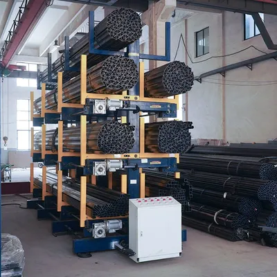 Industrial Warehouse Precision Welding Flow Pipe Storage Cantilever Pallet Rack