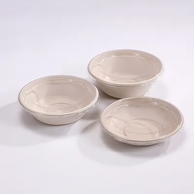 100% Compostable Biodegradable Sugarcane Bagasse Salad Bowl