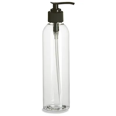 5%off Clear Cosmo Rounds Pet Plastic Bottle with Pump