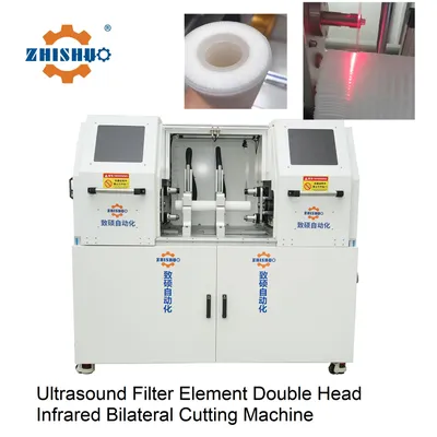 Ultrasonic Filter Element Double Head Infrared Bilateral Cutting Machine