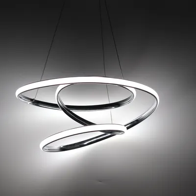 Aluminum Silcone LED Lighting Haning Chandelier Pendant Light CCT 3 Color