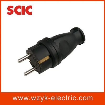 (YK405P) Waterproof Electrical Rubber Plug with Grounding for Russia