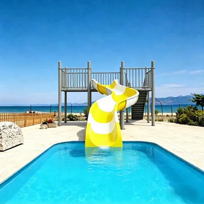 High Speed Fiberglass Body Slide for Adult Adventure Water Park Commercial Use