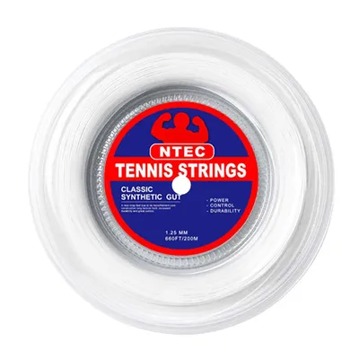 200m Raw White Tennis Racekt String with Blister Package