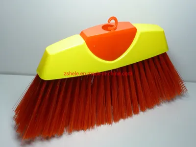 Floor Clean Plastic Broom Premium Factory Broom in China with Soft Fiber Escobas Hl-118