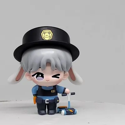 High Quality Custom Action Toy Vinyl Police Car Figure Mini Decoration Figures Toy