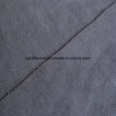 Micro Fleece Fabric in Grey Color
