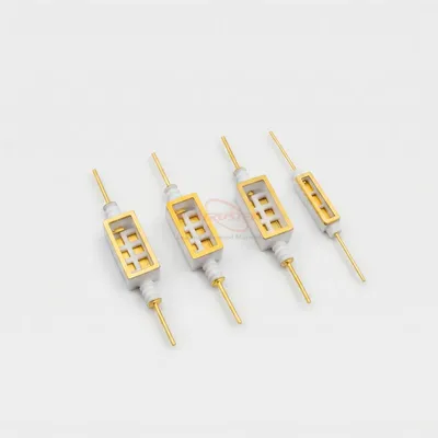 Axial Dual-Pin Hermetic Ceramic Package for High Frequency Components
