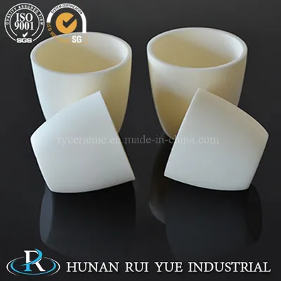 Al2O3 High Temperature Refactory 60-99.5% Alumina Melting Ceramic Crucible