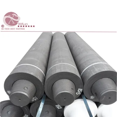 Regular Power Graphite Electrode with Nipples Size: Dia 600mm X 2000mm +/-100mm Nipple Size: 317.5mm