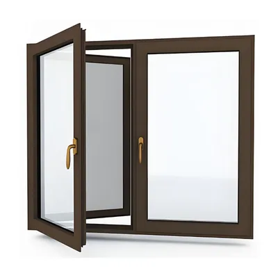 Aluminum Bar Profile Aluminum Alloy Door and Window Safety Glass Casement Window