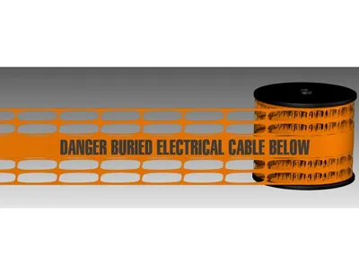 Non Detectable Orange HDPE Safety Warning Mesh