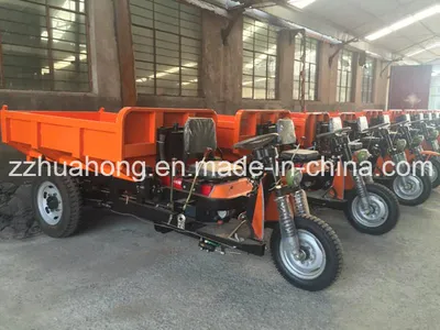 Huahong Electric Three Wheel Tricycle for Trash Rubbish Litter China