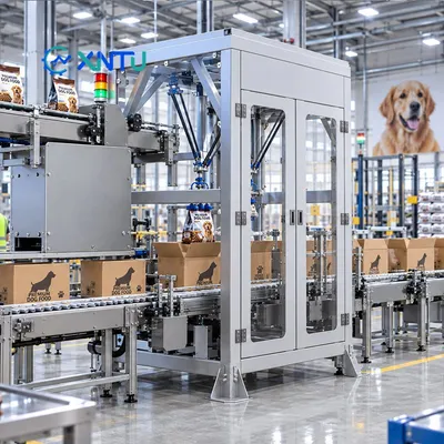 CE Certified Delta Robot Case Packer Stainless Steel for Cans