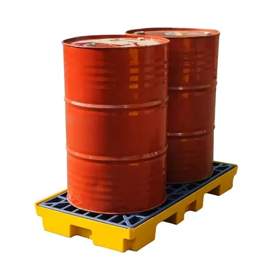 Modular Plastic 2 Drum Containment Spill Deck Spill Pallet