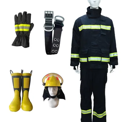 Firefighting Suit for Firefighter Fireproof Heat Resistant Protective Fire Suit
