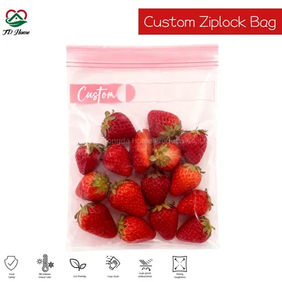 Easy Open Food Snack Vegetable Packaging Ziplock Bags with Printed Logo