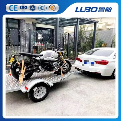 Hot DIP Galvanized Motorcycle Trailer Silver Motorcycle Trailer