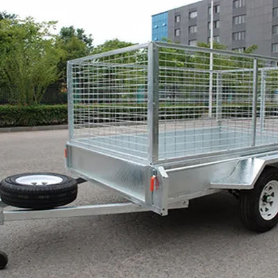 Hot Galvanised Single Axle 7*5 Cage Box Trailer