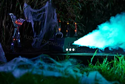 Fog Machine with 3 LED Lights, Automatic Smoke Machine with 12 Color RGB Lights Effect for Halloween Party Wedding Christmas Stage, 500W Portable Fog Machine
