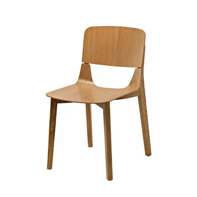 White Oak Furniture Wooden Dining Chair with Solid Wood Cushion and Backrest