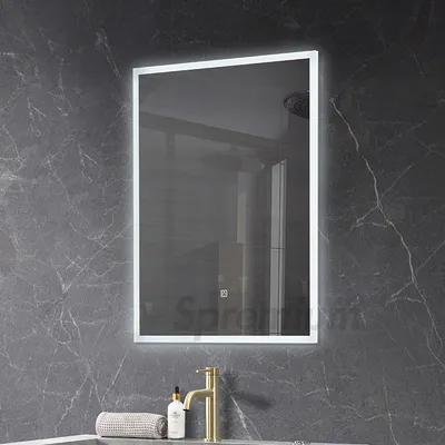 Rectangula Acrylic Framed Smart LED Bathroom Wall Mirror with Light